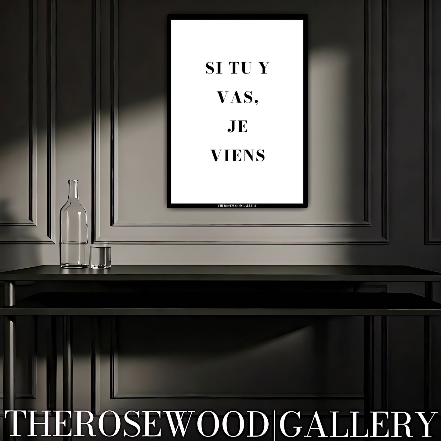 Uplifting home decor digital wall art with elegant lettering in a simple modern style.