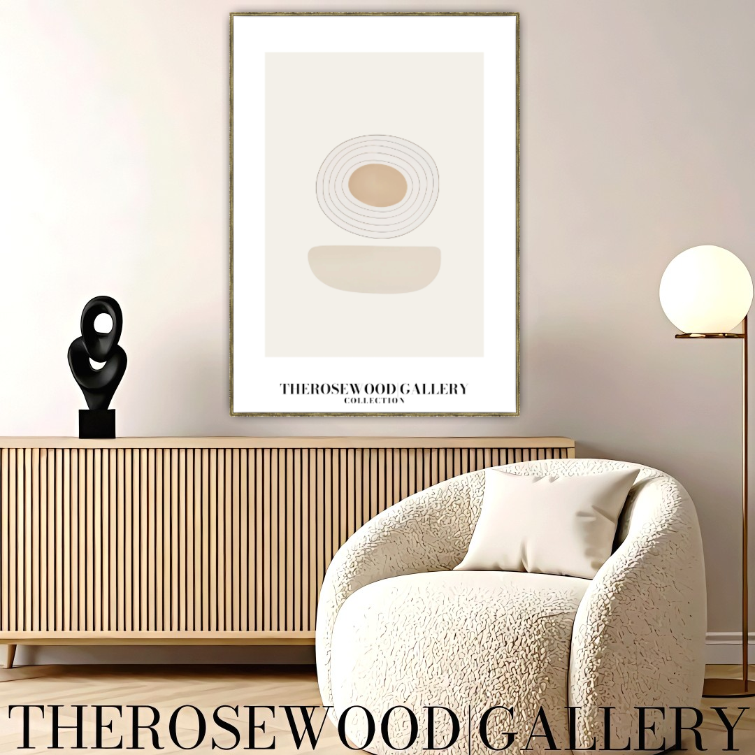 Printable Abstract Wall Art | Digital Download | Minimalist Neutral Colors | Chic Interior Design