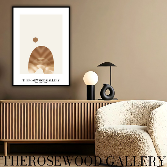 Minimalist Abstract Digital Art | Instant Access | Soothing Neutral Palette | Contemporary Interior Style | Light Muted Colors | Gold Light