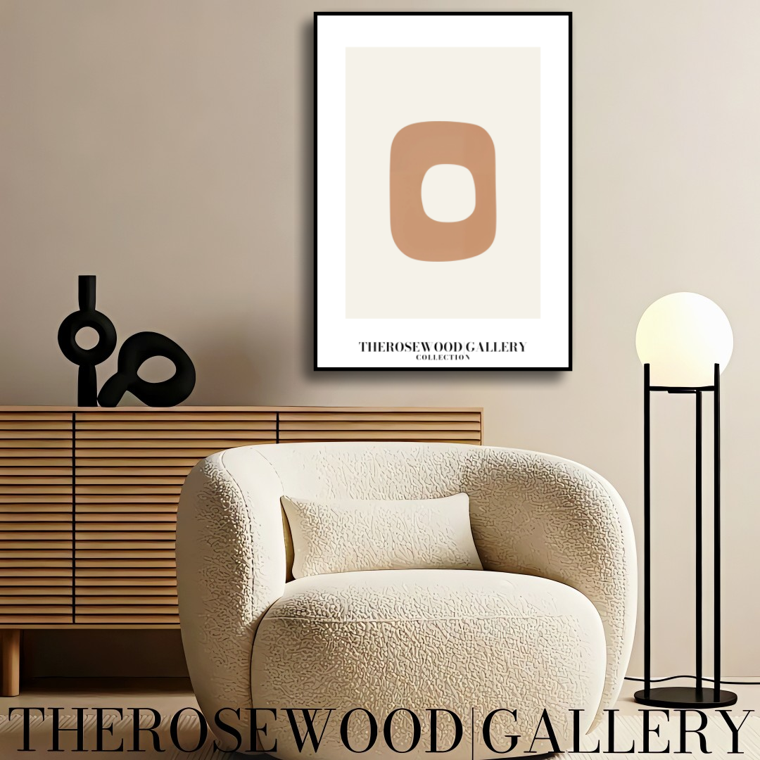 Affiche numérique abstraite et épurée | Téléchargement instantané | Palette neutre et calme | Décorations tendance | Teintes douces et pâles