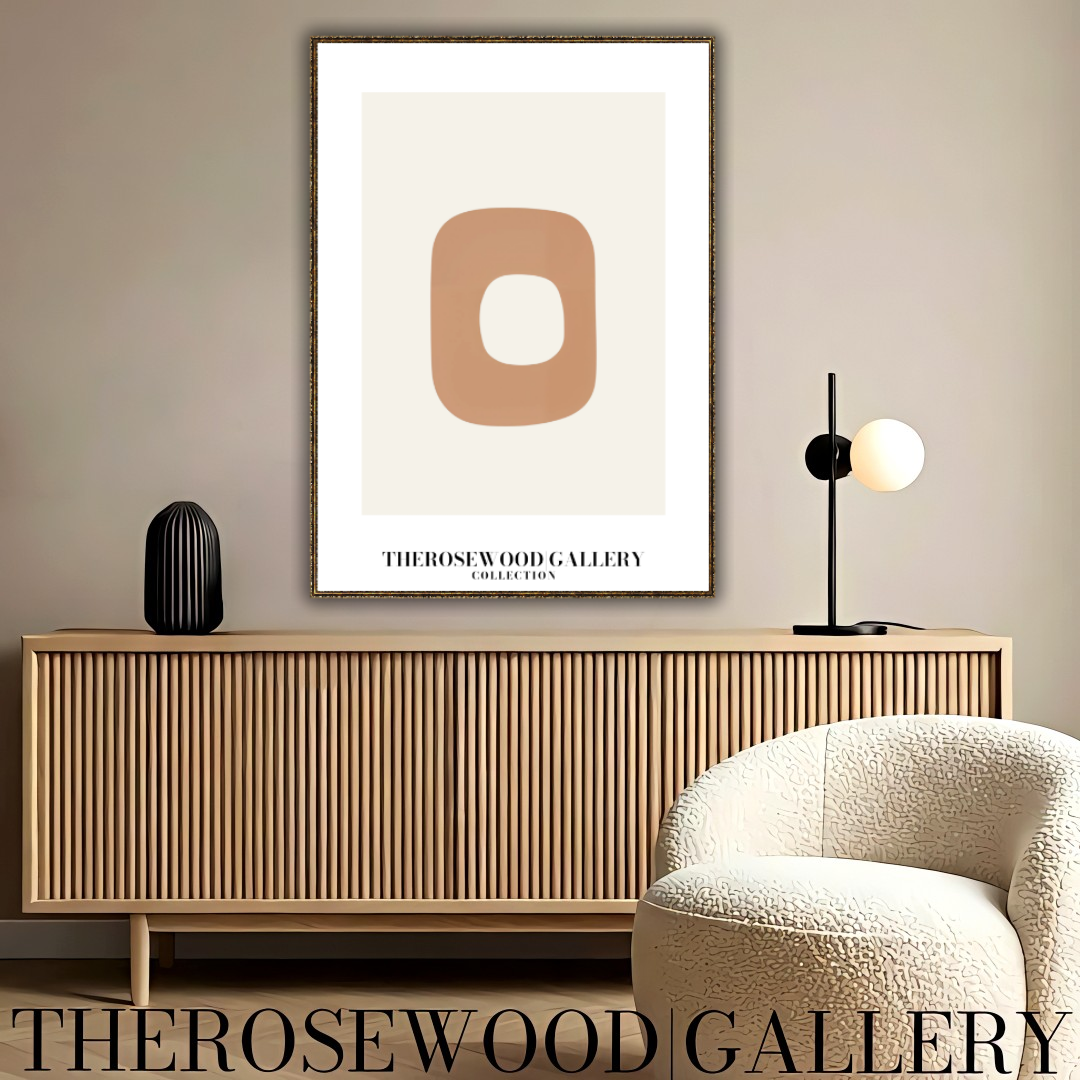 Affiche numérique abstraite et épurée | Téléchargement instantané | Palette neutre et calme | Décorations tendance | Teintes douces et pâles