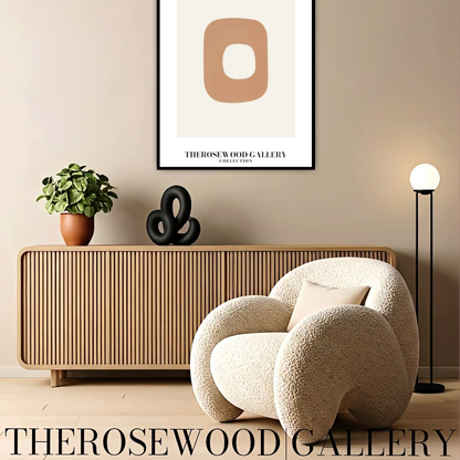 Affiche numérique abstraite et épurée | Téléchargement instantané | Palette neutre et calme | Décorations tendance | Teintes douces et pâles