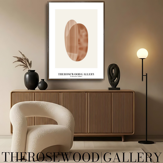 Modern Minimalist Prints | Quick Instant Access | Earthy Neutral Colors | Elegant Round Design Elements | Soft Muted Shades | Warm Beige and Taupe Hues