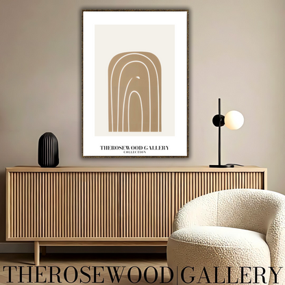 Contemporary Minimal Digital Art | Quick Instant Access | Subtle Neutral Shades | Modern Room Decor | Light Muted Colors | Arc
