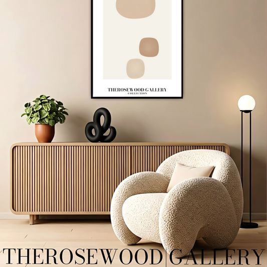 Modern Minimalist Digital Artwork | Instant Download | Soft Neutral Tones | Stylish Home Decor | Light Subdued Colors | Beige and Taupe Palette | Buble