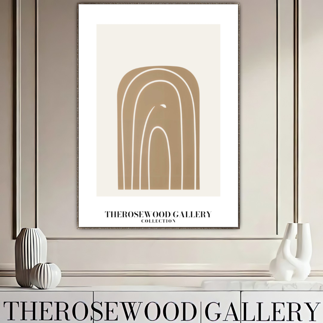 Contemporary Minimal Digital Art | Quick Instant Access | Subtle Neutral Shades | Modern Room Decor | Light Muted Colors | Arc