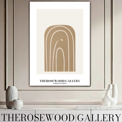 Contemporary Minimal Digital Art | Quick Instant Access | Subtle Neutral Shades | Modern Room Decor | Light Muted Colors | Arc