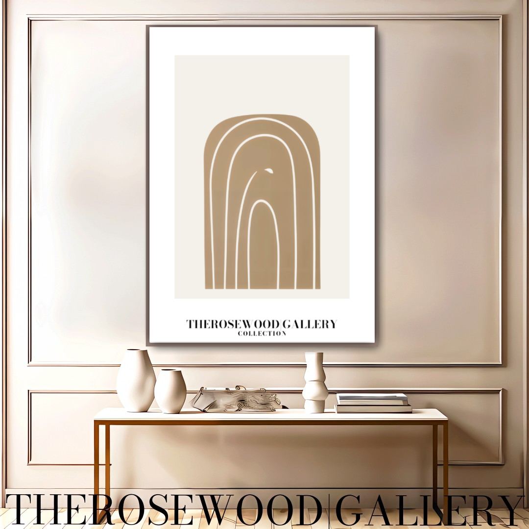 Contemporary Minimal Digital Art | Quick Instant Access | Subtle Neutral Shades | Modern Room Decor | Light Muted Colors | Arc