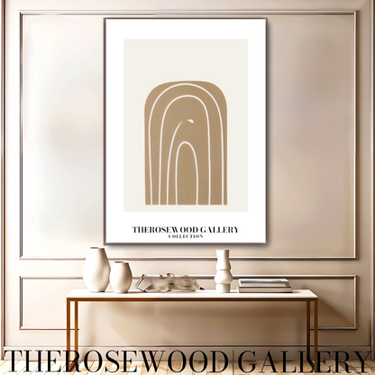 Contemporary Minimal Digital Art | Quick Instant Access | Subtle Neutral Shades | Modern Room Decor | Light Muted Colors | Arc