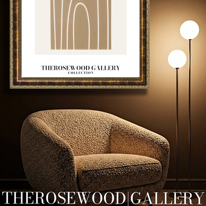 Contemporary Minimal Digital Art | Quick Instant Access | Subtle Neutral Shades | Modern Room Decor | Light Muted Colors | Arc