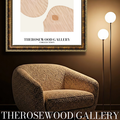 Minimalist Wall Art Prints | Instant Digital Download | Cozy Neutral Tones | Sophisticated Circular Home Decor | Gentle Subdued Colors | Creamy Beige