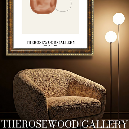 Minimalist Printable Artwork | Instant Access Available | Warm Neutral Color Scheme | Stylish Circle Motifs | Soft Muted Earthy Colors | Taupe and Beige Shades