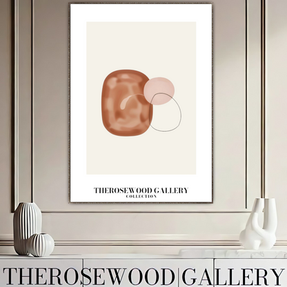 Minimalist Printable Artwork | Instant Access Available | Warm Neutral Color Scheme | Stylish Circle Motifs | Soft Muted Earthy Colors | Taupe and Beige Shades