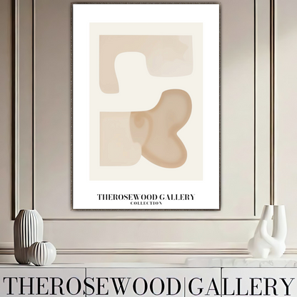 Minimalist Digital Artwork | Fast Instant Download | Warm Neutral Shades | Circular Elements | Soft Muted Earth Tones | Beige Taupe Clear Colors