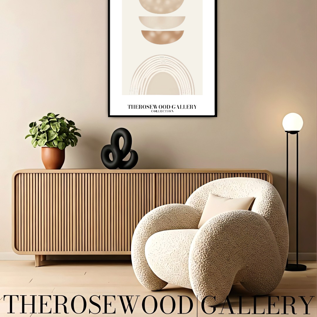Décoration murale numérique minimaliste | Téléchargement instantané | Chaleur neutre et chaleureuse | Motifs circulaires élégants | Tons terreux doux et discrets | Palette beige taupe