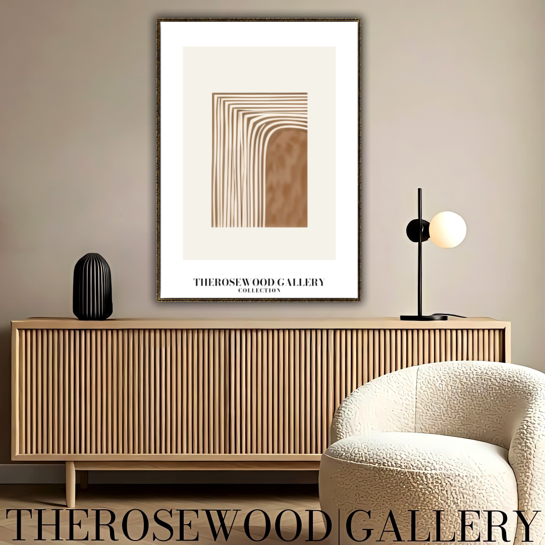 Moderne minimalistische druckbare Kunst | Sofortige digitale Lieferung | Gemütliche neutrale Farben | Zarte Linienmuster | Warme, gedämpfte Palette | Erdiges Beige-Taupe