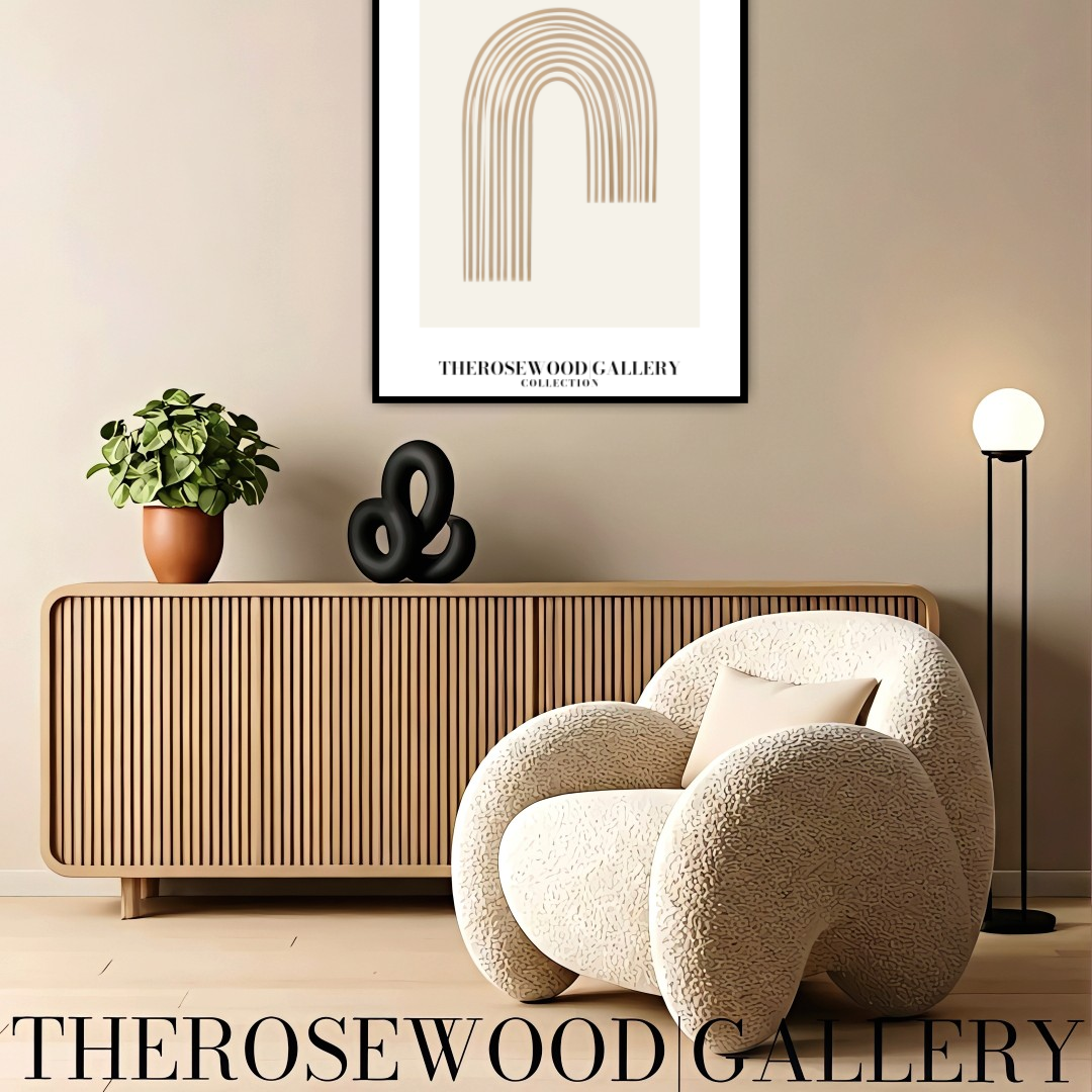 Simple Printable Wall Decor | Instant Access | Warm Neutral Color Palette | Graceful Arc Lines Designs | Subtle Muted Hues | Taupe Beige Tones