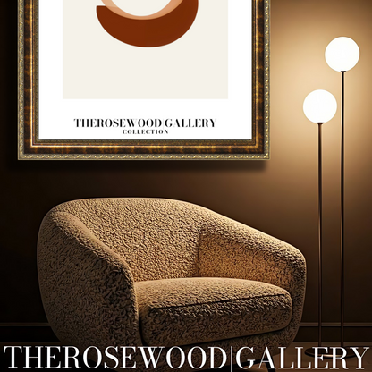 Modern Printable Wall Art | Quick Access | Neutral Warm Palette | Artistic Round Shapes | Muted Earth Colors | Subtle Pink Brown