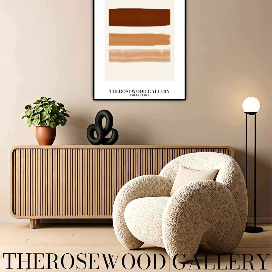 Décoration murale minimaliste | Accès instantané | Neutres naturels et chaleureux | Motif carré abstrait | Palette douce et terreuse | Formes géométriques