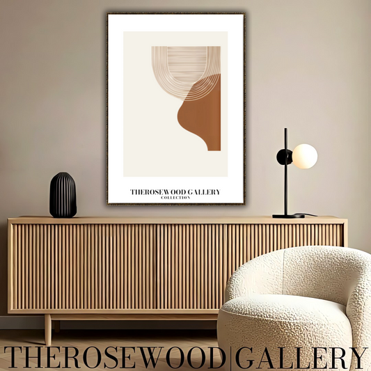 Printable Minimalist Art | Warm Neutral Wall Decor | Abstract Lines Design | Digital Download Poster | Soft Beige Pale Tones | Modern Living Room Art