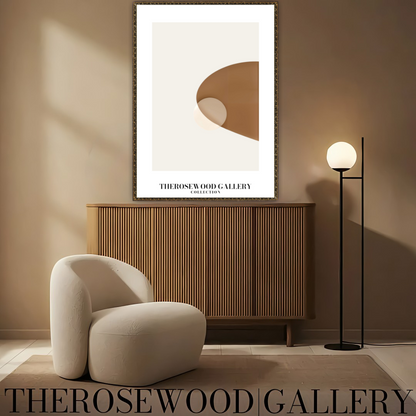 Impression minimaliste vintage beige-taupe | Décoration murale numérique instantanée | Décoration d'intérieur neutre | Motif circulaire moderne | Tons terreux imprimables | Affiche abstraite minimaliste
