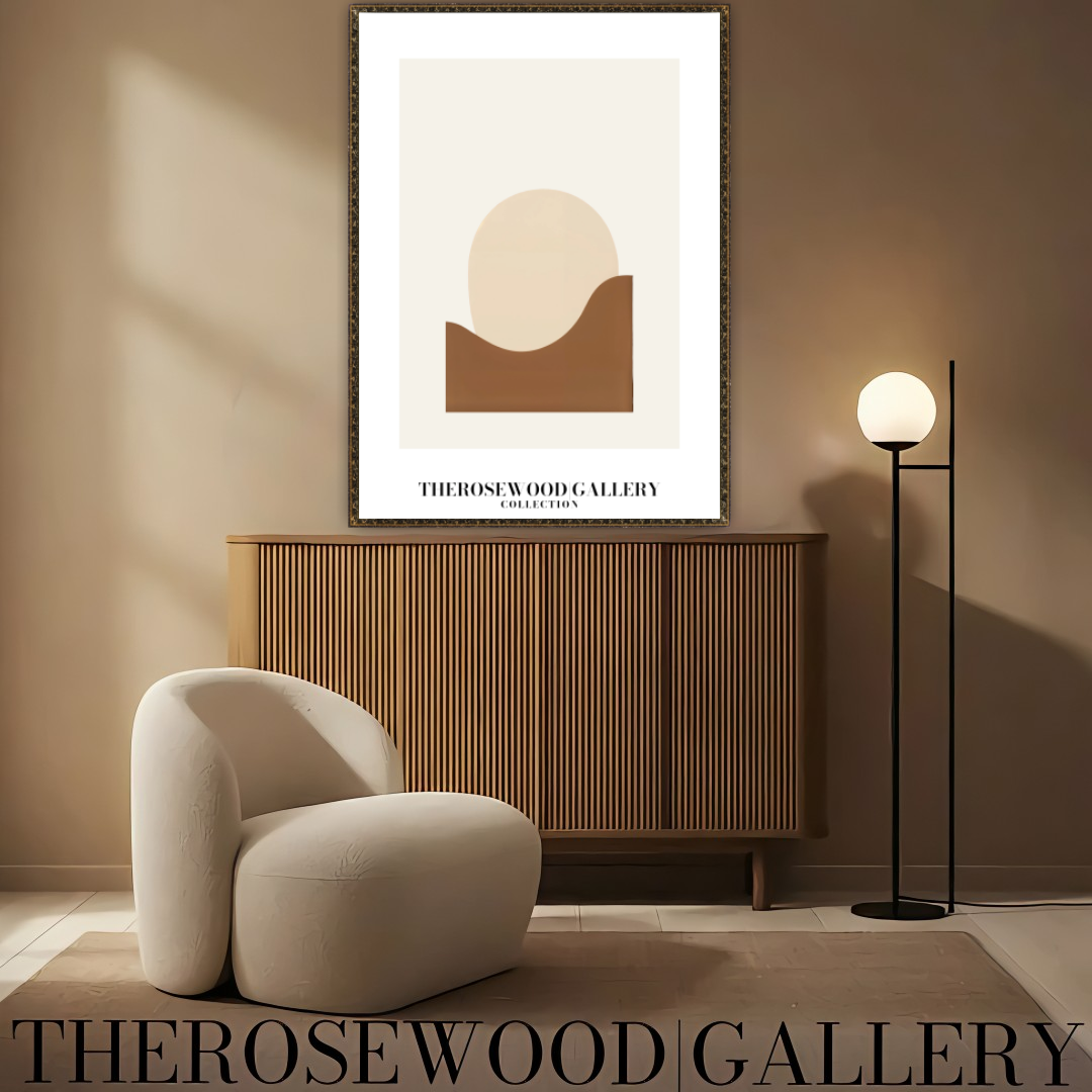 Cream & Sand Minimalist Print | Digital Wall Art Download | Neutral Modern Decor | Abstract Circle Design | Soft Earth-Inspired Printable | Minimal Poster