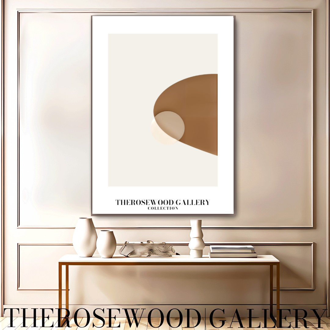 Impression minimaliste vintage beige-taupe | Décoration murale numérique instantanée | Décoration d'intérieur neutre | Motif circulaire moderne | Tons terreux imprimables | Affiche abstraite minimaliste