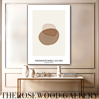 Warmer Taupe Minimalistischer Druck | Sofortige digitale Wandkunst | Neutrale Inneneinrichtung | Zeitgenössisches Kreismotiv | Natürlicher Farbton zum Ausdrucken | Minimalistisches abstraktes Poster