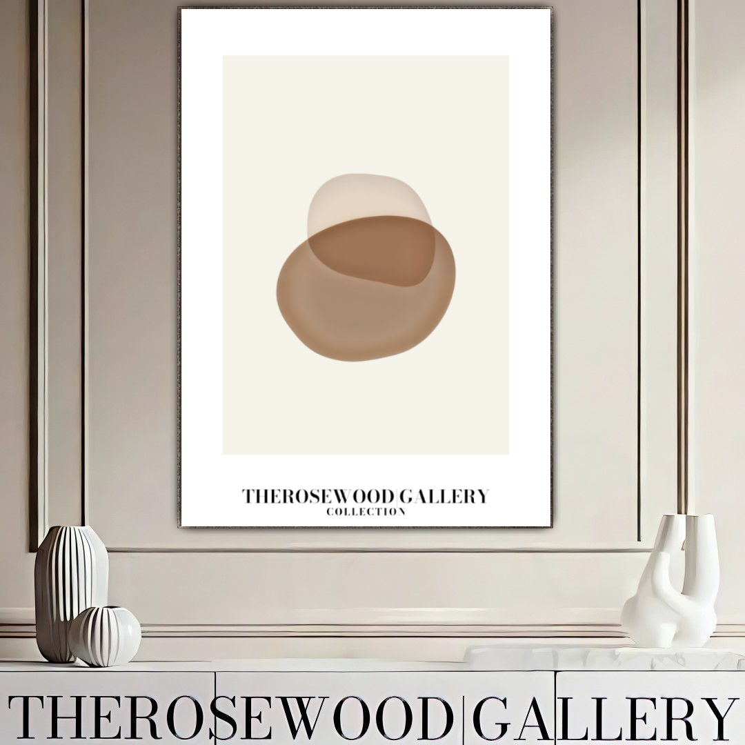 Warmer Taupe Minimalistischer Druck | Sofortige digitale Wandkunst | Neutrale Inneneinrichtung | Zeitgenössisches Kreismotiv | Natürlicher Farbton zum Ausdrucken | Minimalistisches abstraktes Poster