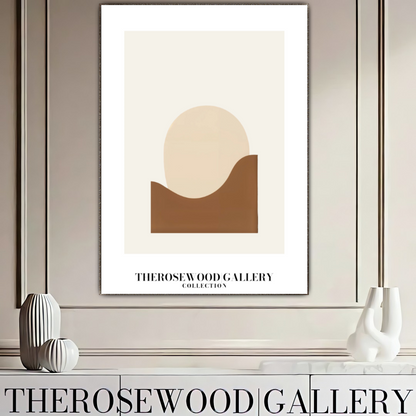 Cream & Sand Minimalist Print | Digital Wall Art Download | Neutral Modern Decor | Abstract Circle Design | Soft Earth-Inspired Printable | Minimal Poster