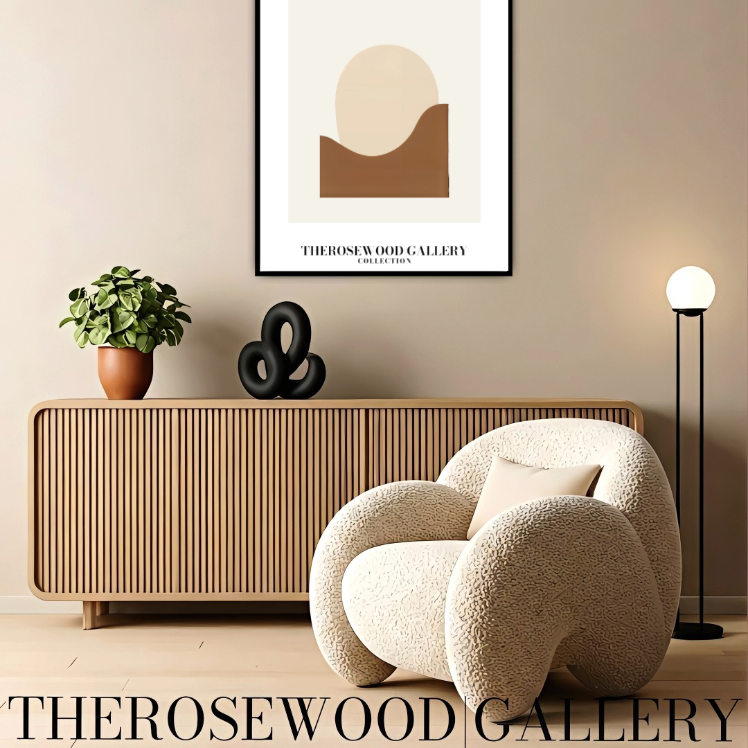 Cream & Sand Minimalist Print | Digital Wall Art Download | Neutral Modern Decor | Abstract Circle Design | Soft Earth-Inspired Printable | Minimal Poster