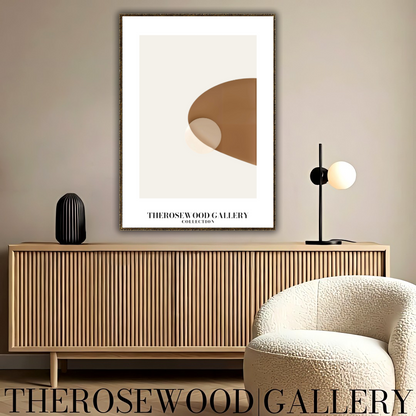 Impression minimaliste vintage beige-taupe | Décoration murale numérique instantanée | Décoration d'intérieur neutre | Motif circulaire moderne | Tons terreux imprimables | Affiche abstraite minimaliste