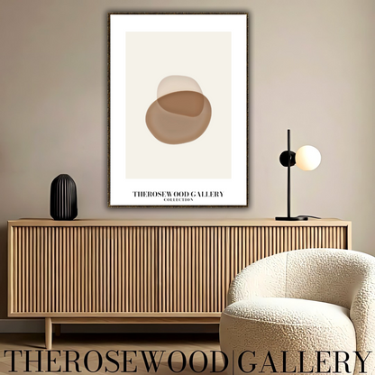 Warmer Taupe Minimalistischer Druck | Sofortige digitale Wandkunst | Neutrale Inneneinrichtung | Zeitgenössisches Kreismotiv | Natürlicher Farbton zum Ausdrucken | Minimalistisches abstraktes Poster