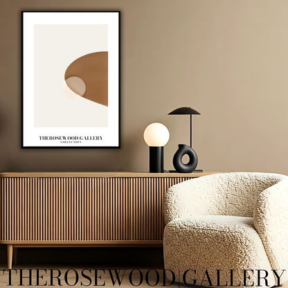 Impression minimaliste vintage beige-taupe | Décoration murale numérique instantanée | Décoration d'intérieur neutre | Motif circulaire moderne | Tons terreux imprimables | Affiche abstraite minimaliste