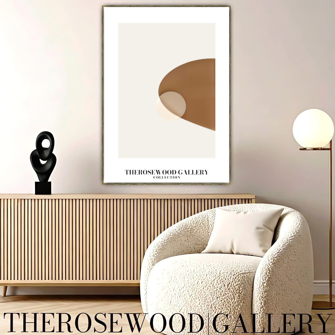 Impression minimaliste vintage beige-taupe | Décoration murale numérique instantanée | Décoration d'intérieur neutre | Motif circulaire moderne | Tons terreux imprimables | Affiche abstraite minimaliste