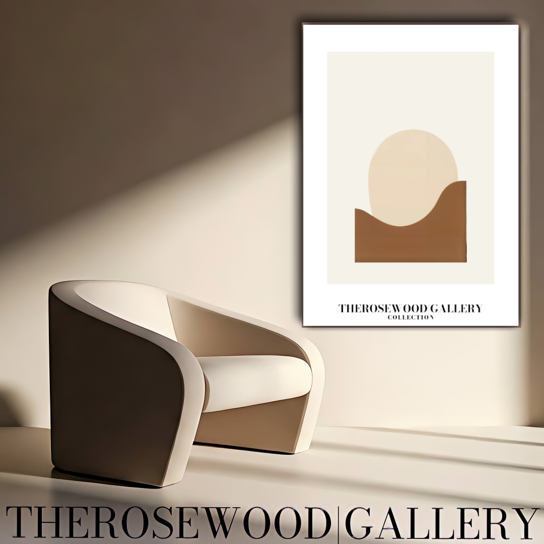 Cream & Sand Minimalist Print | Digital Wall Art Download | Neutral Modern Decor | Abstract Circle Design | Soft Earth-Inspired Printable | Minimal Poster