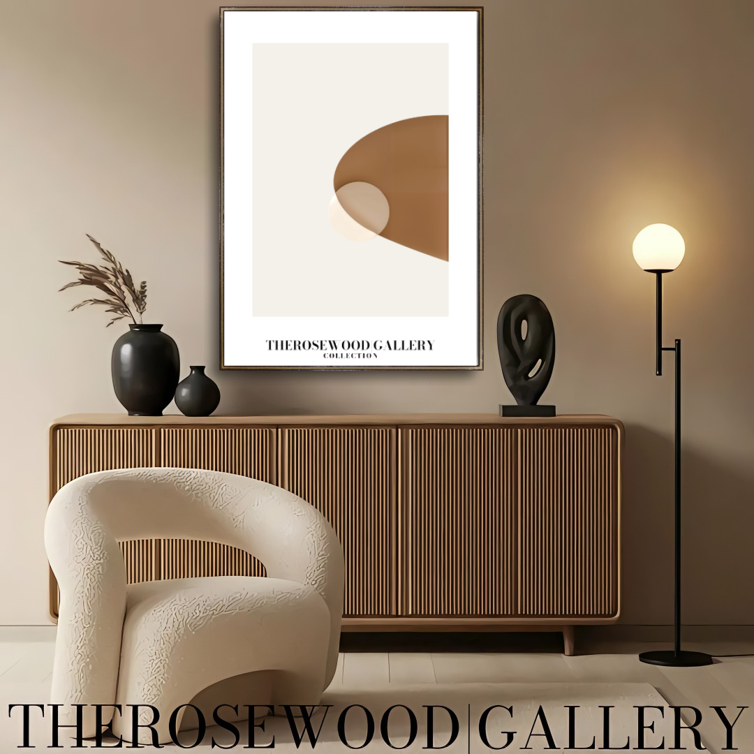 Impression minimaliste vintage beige-taupe | Décoration murale numérique instantanée | Décoration d'intérieur neutre | Motif circulaire moderne | Tons terreux imprimables | Affiche abstraite minimaliste