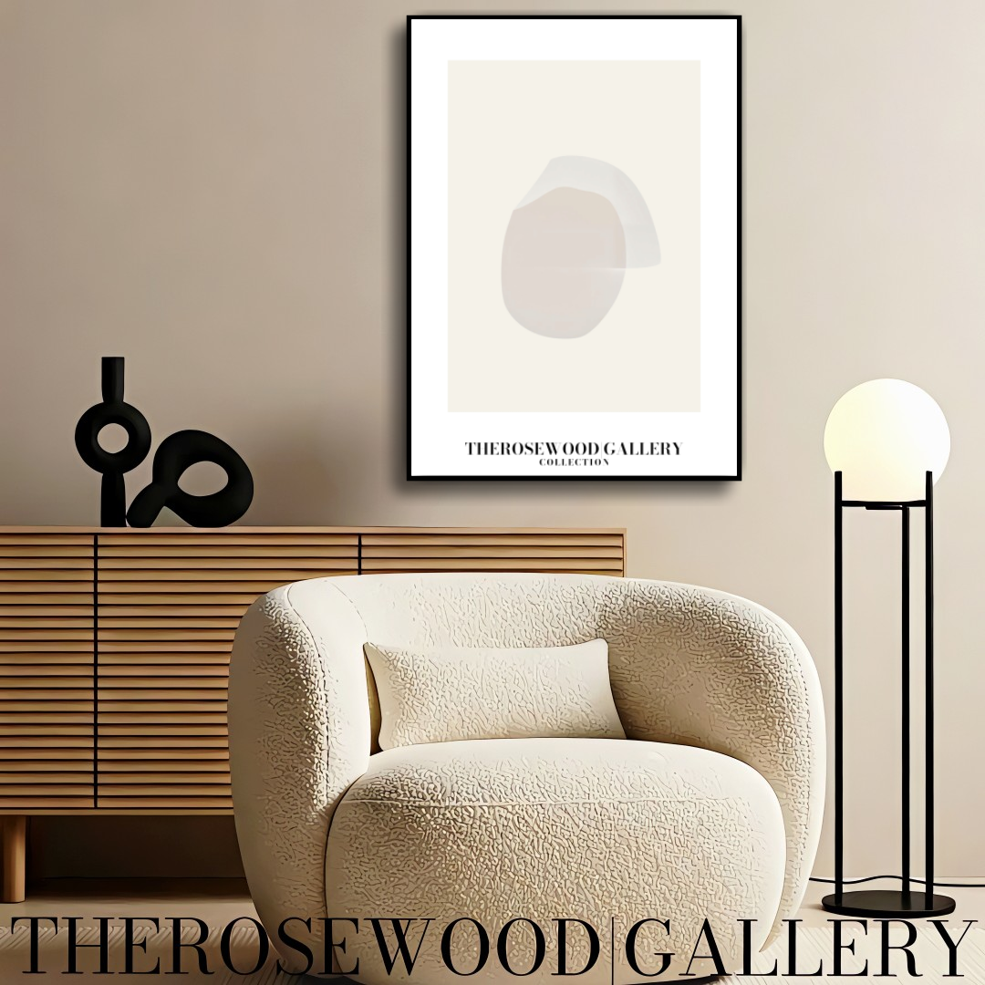 Impression minimaliste gris discret | Téléchargement numérique instantané | Décorations d'intérieur neutres | Motif circulaire moderne | Affiche abstraite