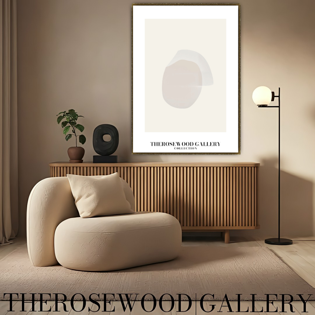 Impression minimaliste gris discret | Téléchargement numérique instantané | Décorations d'intérieur neutres | Motif circulaire moderne | Affiche abstraite