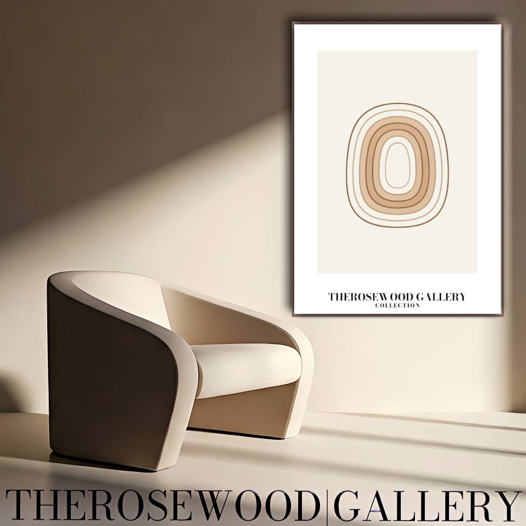 Décoration murale minimaliste moderne | Téléchargement numérique instantané | Décoration d'espace de travail neutre | Coups de pinceau abstraits | Palette de bruns terreux | Affiche artistique épurée