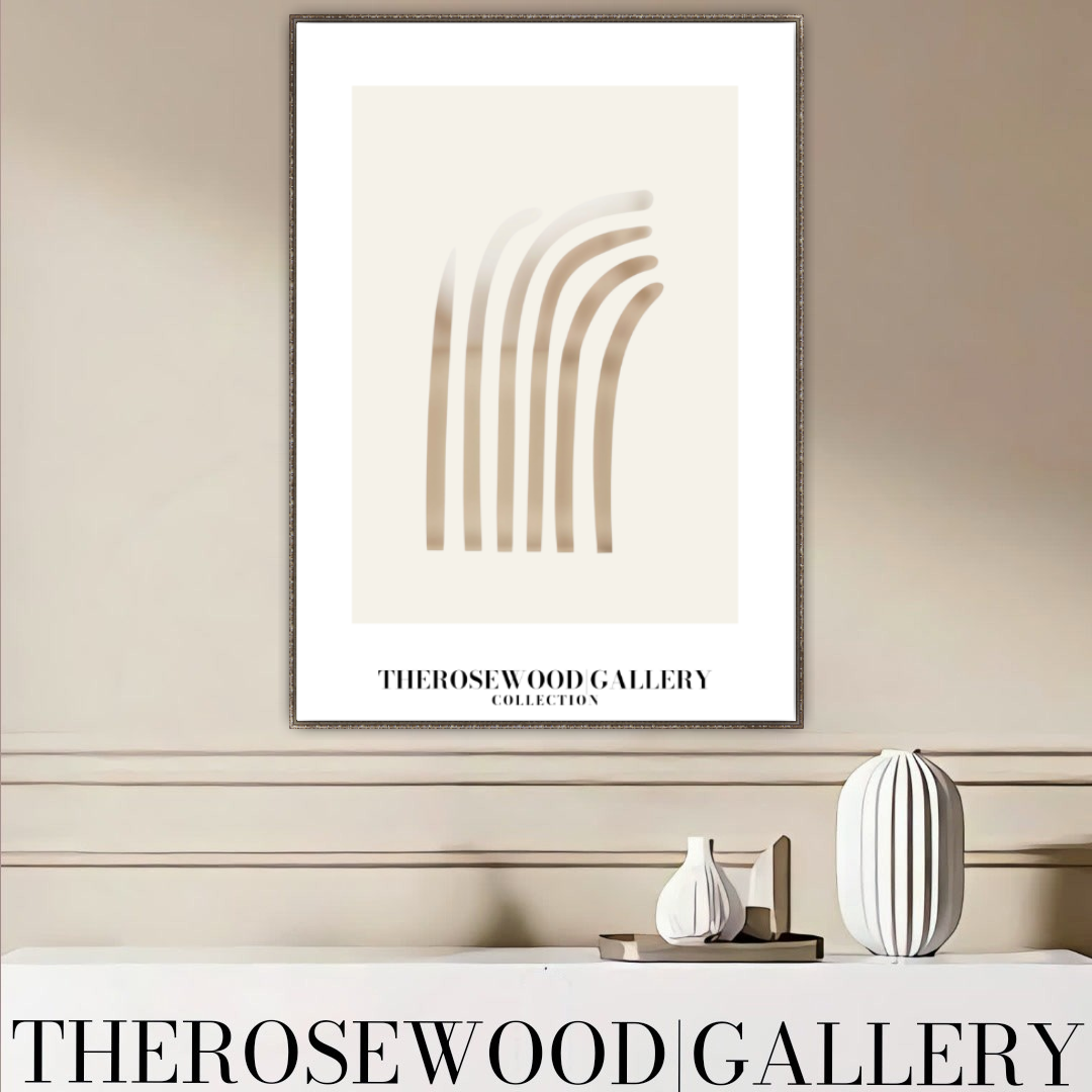Wandkunst | Digitales Gemälde herunterladen | Neutrales Wohndesign | Moderner abstrakter Bogen | Druckbare gedämpfte Palette | Minimalistisches Poster