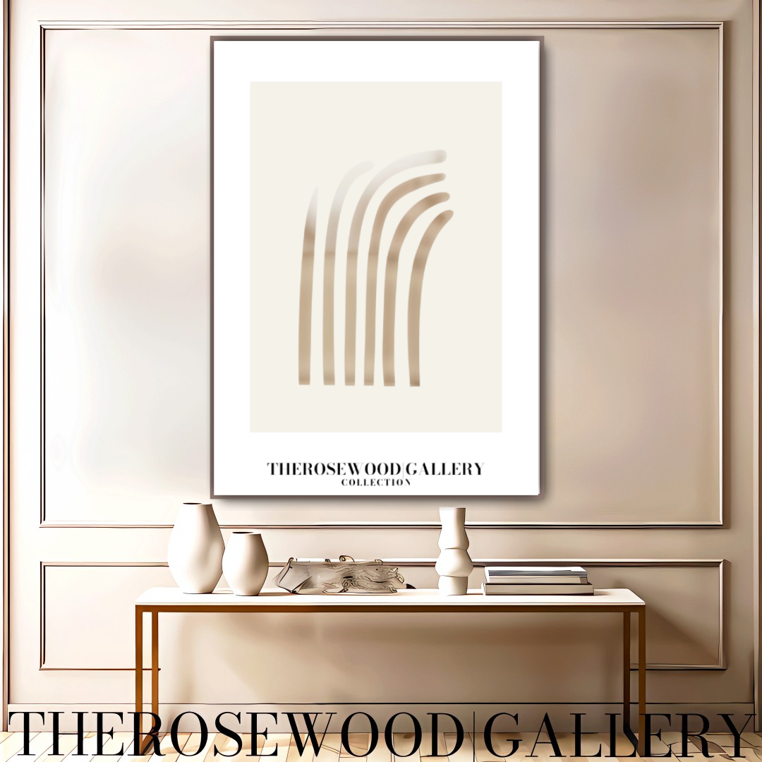 Wandkunst | Digitales Gemälde herunterladen | Neutrales Wohndesign | Moderner abstrakter Bogen | Druckbare gedämpfte Palette | Minimalistisches Poster