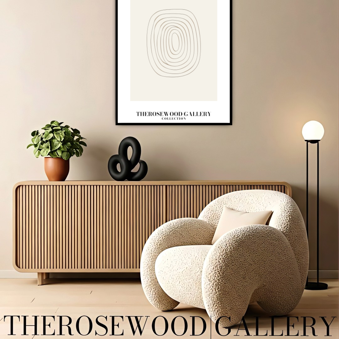Minimalist Drawing Digital Print | Instant Office Art Download | Neutral Abstract Decor | Fine Line Design | Beige Modern Art Poster