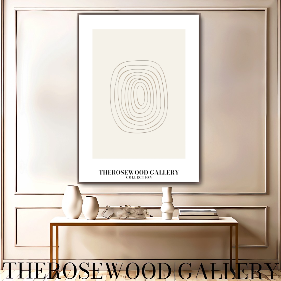 Minimalist Drawing Digital Print | Instant Office Art Download | Neutral Abstract Decor | Fine Line Design | Beige Modern Art Poster