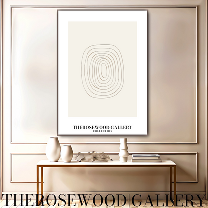 Minimalist Drawing Digital Print | Instant Office Art Download | Neutral Abstract Decor | Fine Line Design | Beige Modern Art Poster