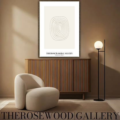 Minimalist Drawing Digital Print | Instant Office Art Download | Neutral Abstract Decor | Fine Line Design | Beige Modern Art Poster