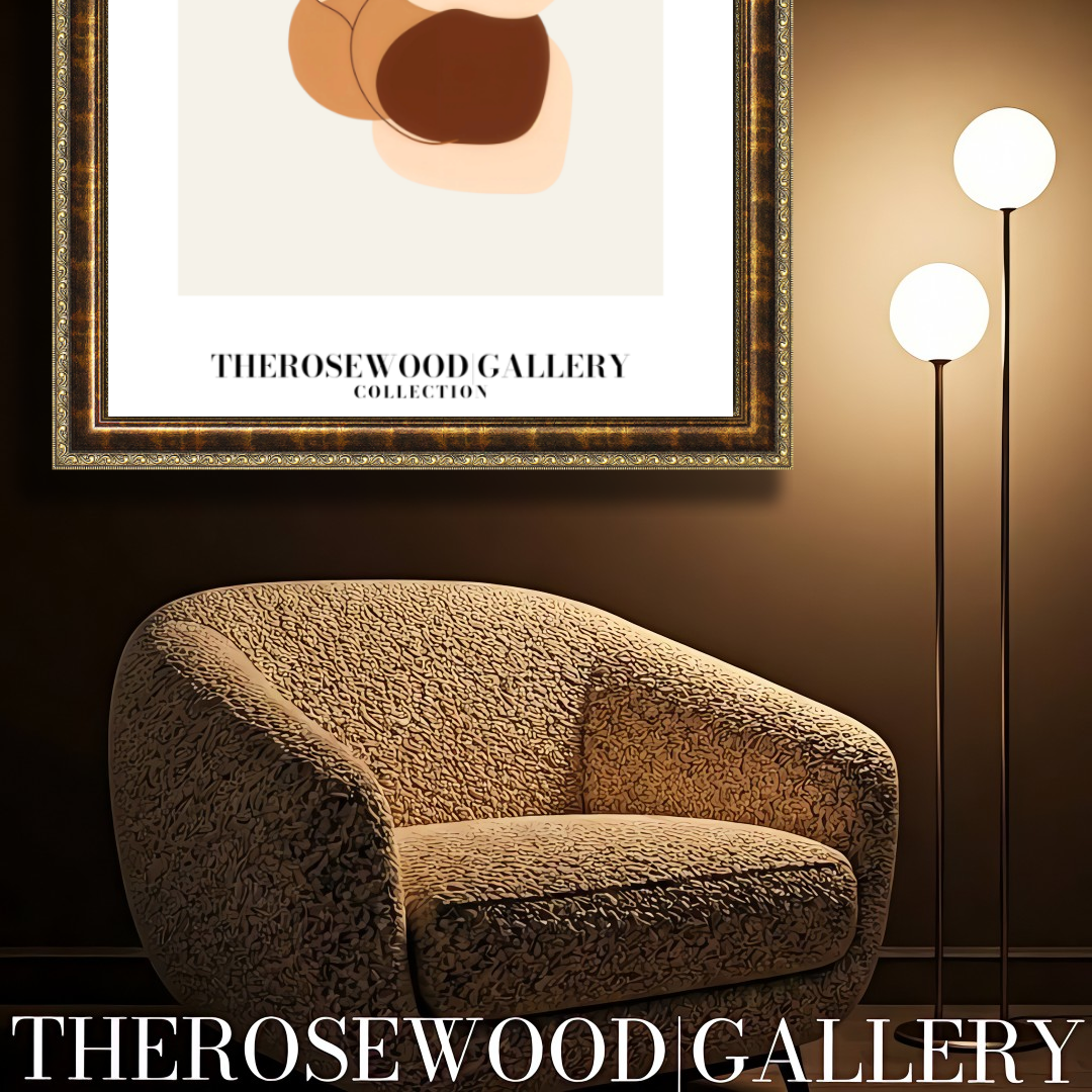 Instant Digital Wall Art | Red-Brick Cream Living Room Decor | Warm Tones Abstract Pattern | Soft Earthy Colors | Modern Print