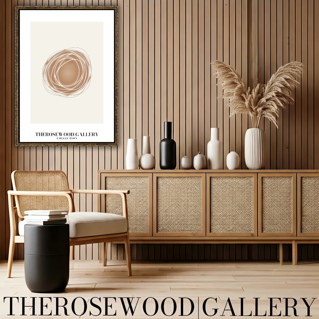 Cream Linear Harmony | Minimalist Wall Poster | Geometric Digital Artwork | Cozy Interior Vibes | Warm Neutral Palette | Artistic Home Display