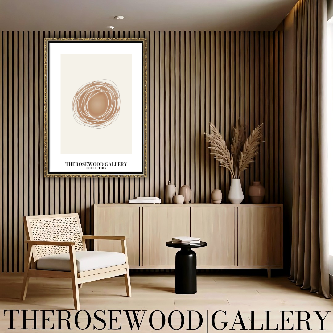 Cream Linear Harmony | Minimalist Wall Poster | Geometric Digital Artwork | Cozy Interior Vibes | Warm Neutral Palette | Artistic Home Display