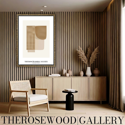Modern Minimalist Abstract Print | Digital Wall Art | Warm Neutrals | Elegant Composition | Cozy Contemporary Decor